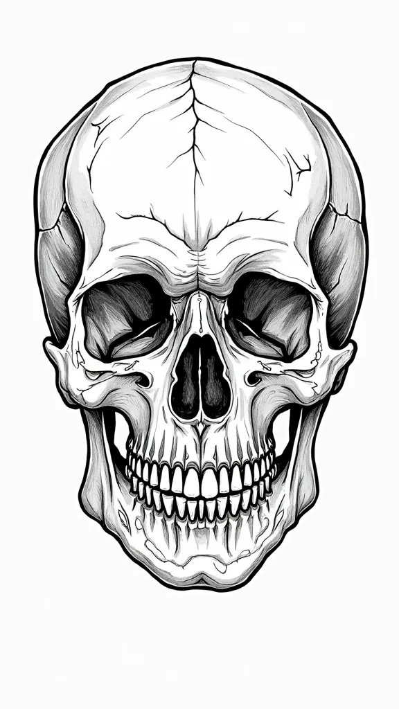 skull anatomy coloring pages